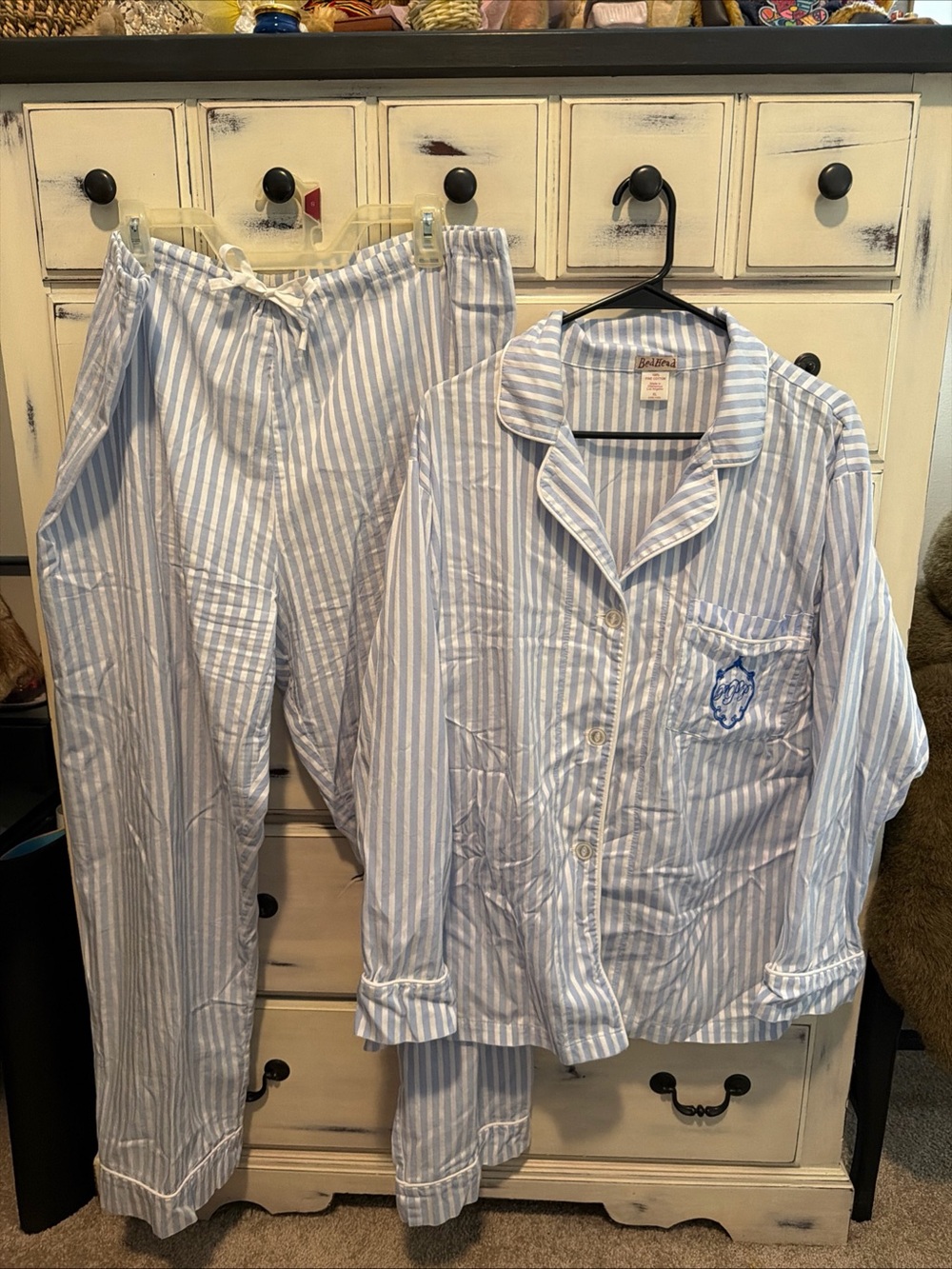 Bed Head PJ’s Blue Stripe Classic Woven Cotton Set XL